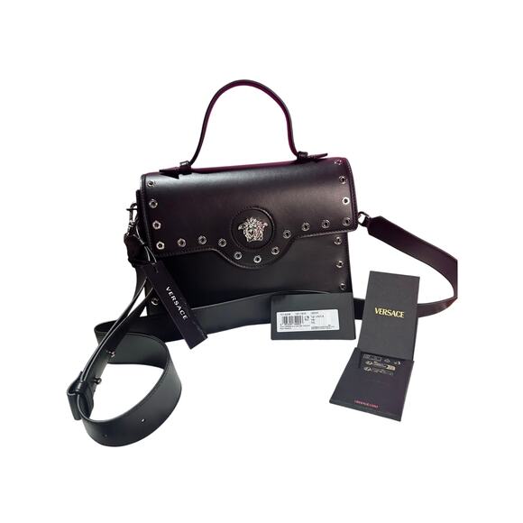 Versace Medusa calf leather eyelet shoulder bag - Picture 2 of 10